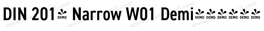 DIN 2014 Narrow W01 Demi字体转换